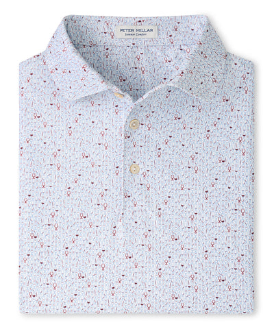 Peter Millar Glassware Print Polo, Men's Big & Tall