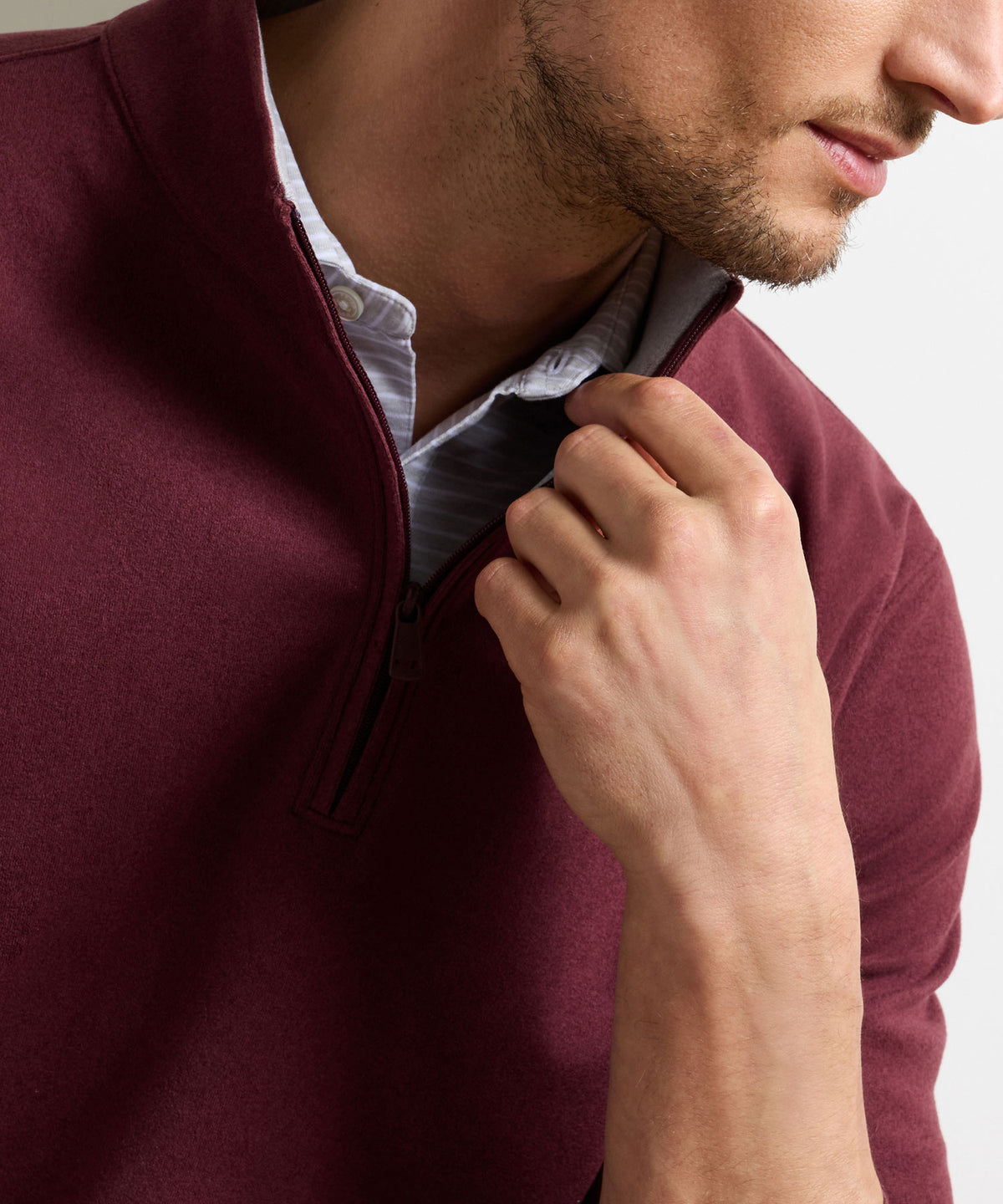 Peter Millar Long Sleeve Ardentair Performance Quarter-Zip Pullover, Men's Big & Tall