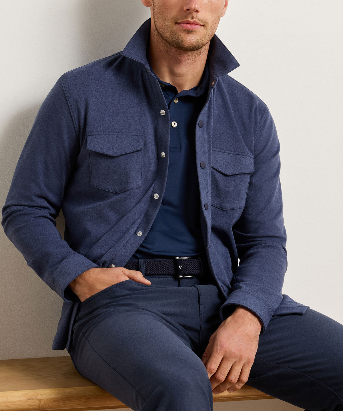 Peter Millar Ardentair Performance Shirt Jacket, Men's Big & Tall