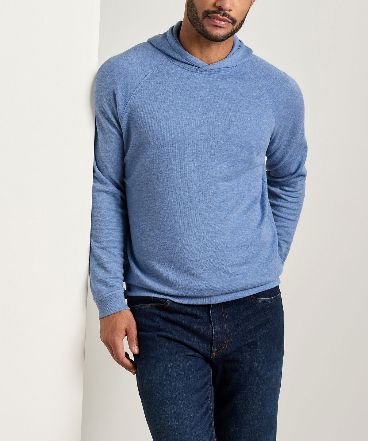 Peter Millar Long Sleeve Crown Comfort Hoodie Pullover, Men's Big & Tall