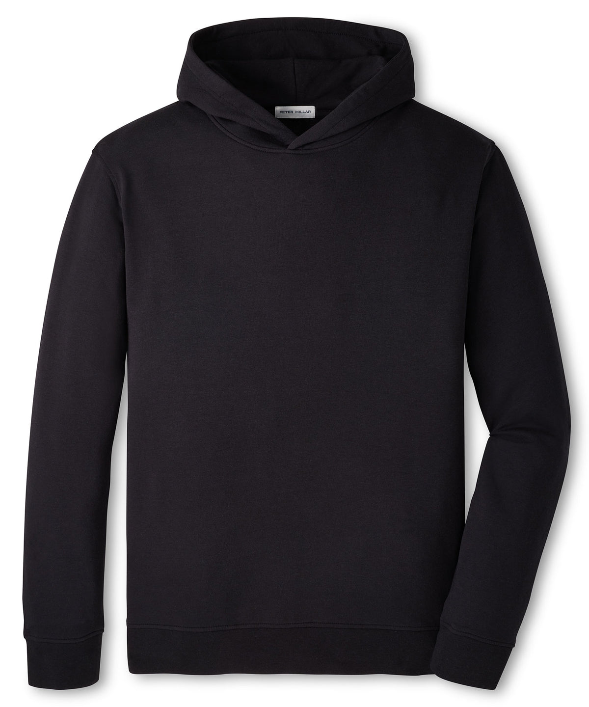 Peter Millar Oasis Pullover Hoodie - Black, Men's Big & Tall