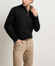 Peter Millar Autumn Crest Suede Trim Quarter-Zip Pullover