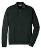 Peter Millar Autumn Crest Suede Trim Quarter-Zip Pullover - Pine Brook