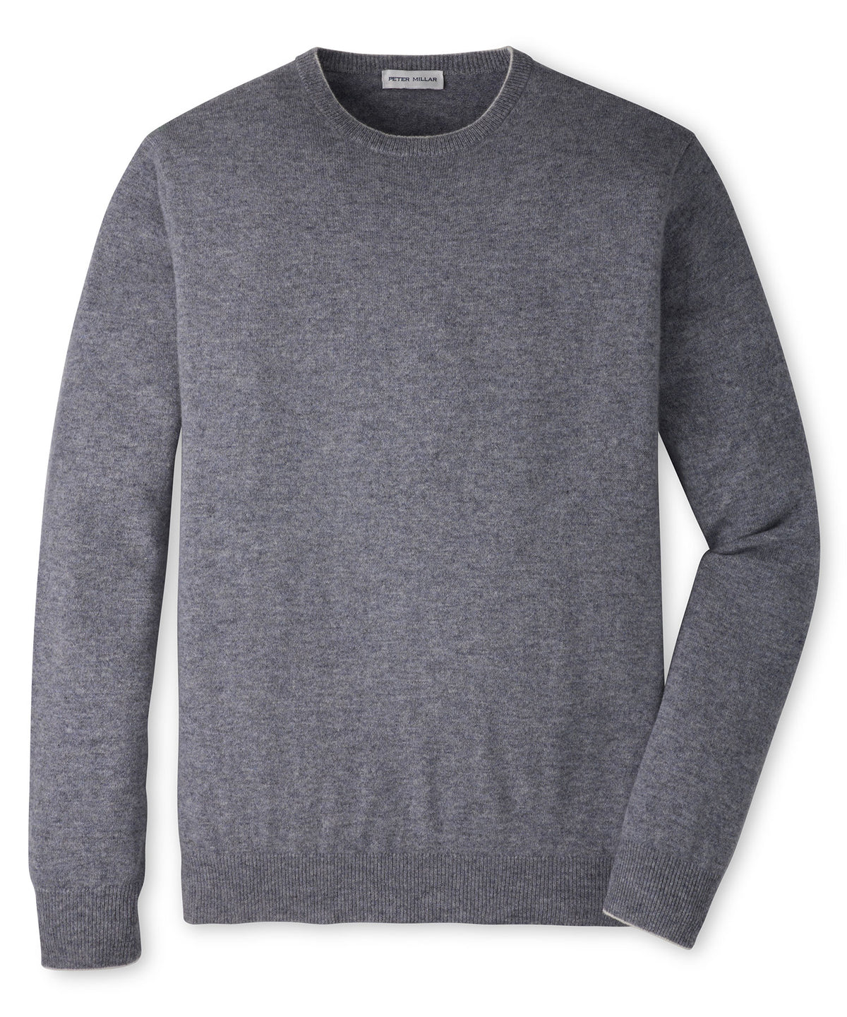 Peter Millar Crown Heritage Cashmere Crew - Oslo Grey, Men's Big & Tall