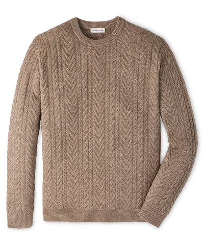 Peter Millar Crescent Cable Crew, Men's Big & Tall