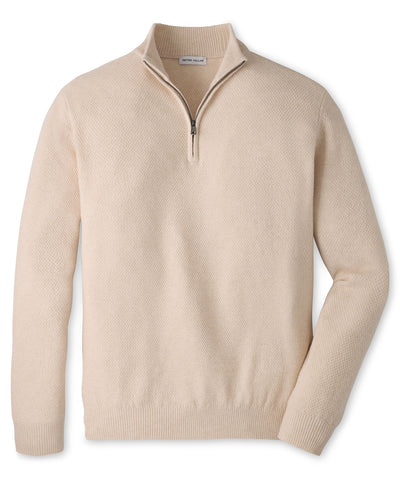 Peter Millar Crescent Texture Quarter-Zip Pullover, Men's Big & Tall