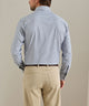 Men's blue/white check sport shirt, long sleeves, back view