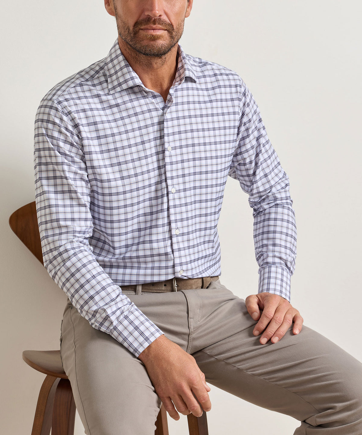 Peter Millar Matthews Performance Twill Sport Shirt, Men's Big & Tall