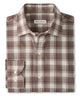 Peter Millar Cannon Performance Flannel Long Sleeve Sport Shirt - Winter Ivory