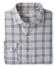 Peter Millar Preston Performance Flannel Long Sleeve Sport Shirt - British Grey