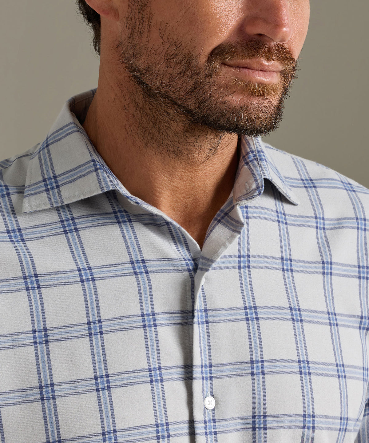 Peter Millar Preston Performance Flannel Long Sleeve Sport Shirt, Men's Big & Tall
