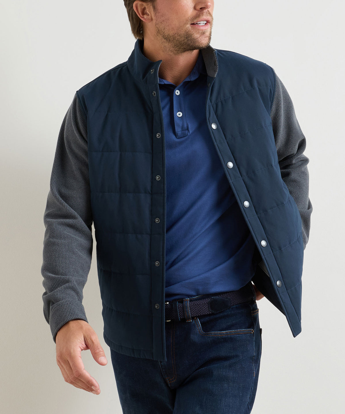 Peter Millar Bedford Hybrid Snap Jacket, Men's Big & Tall