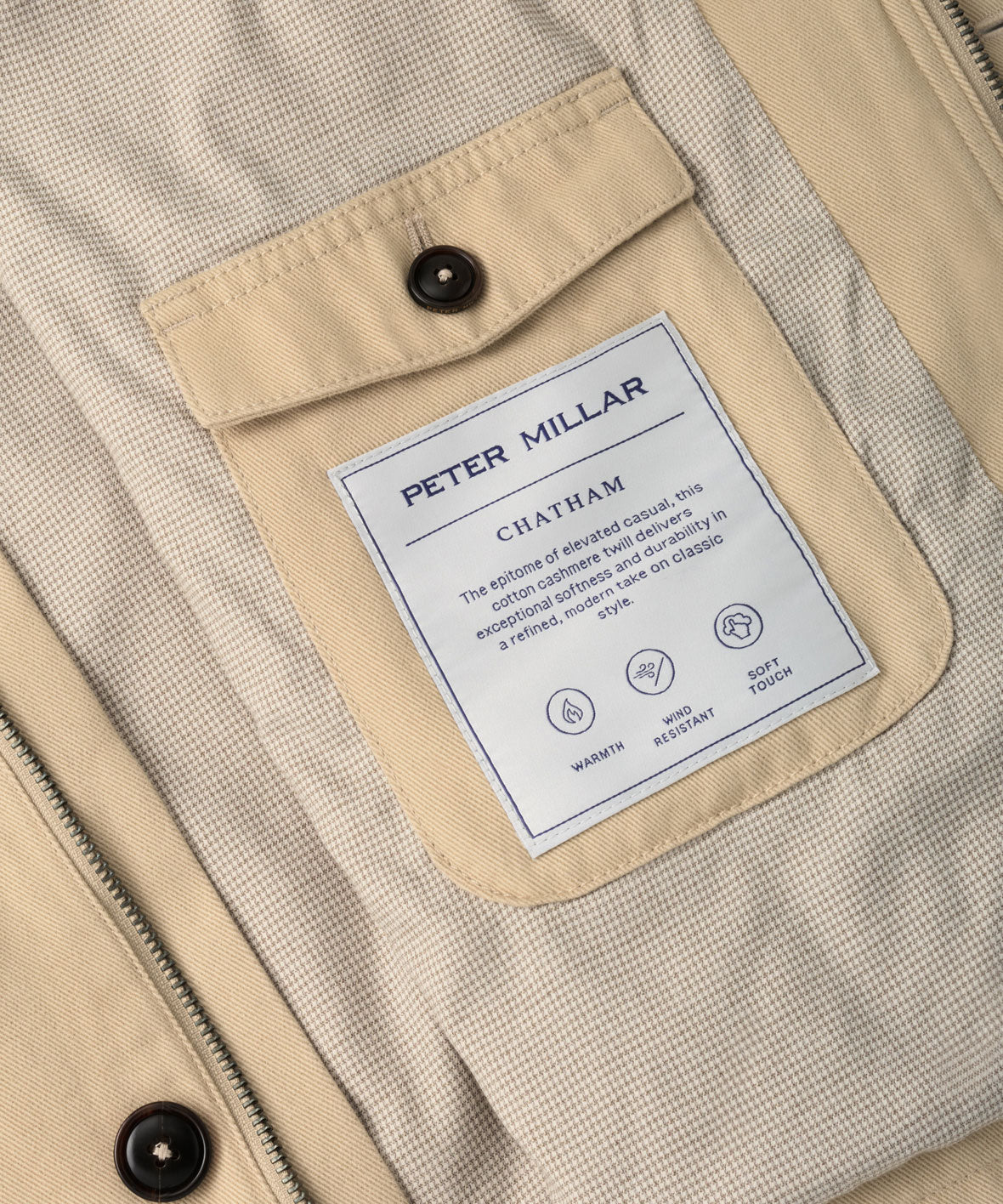 Peter Millar Chatham Cotton Cashmere Coat, Men's Big & Tall