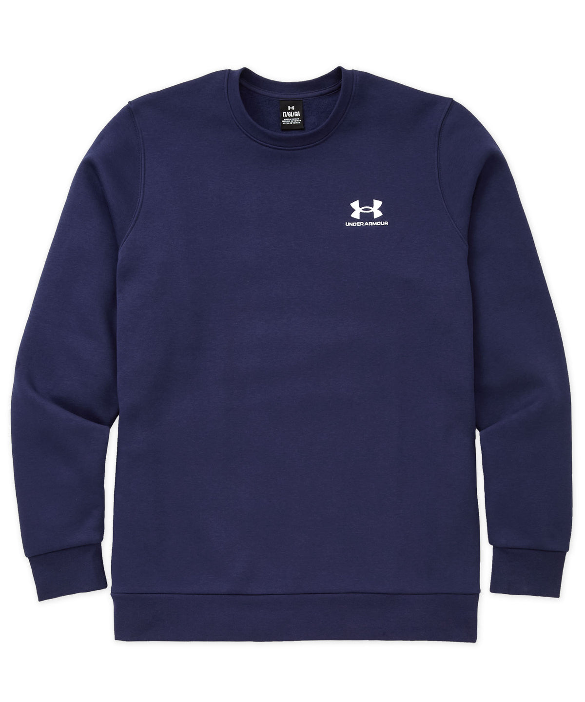 Under Armour Icon Fleece Crew Pullover - Navy, Men's Big & Tall