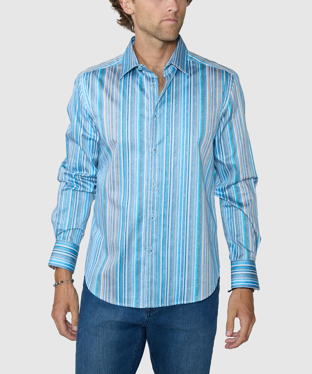 Robert Graham Long Sleeve 'Rehan' Sport Shirt - Multi, Men's Big & Tall