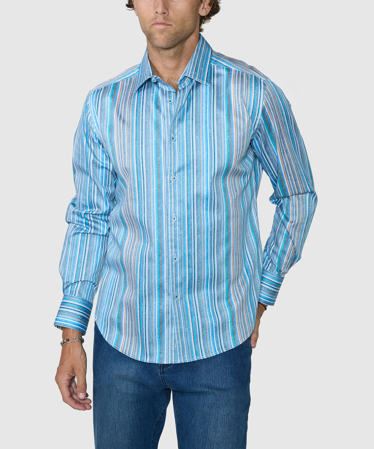 Robert Graham Long Sleeve 'Rehan' Sport Shirt - Multi, Men's Big & Tall
