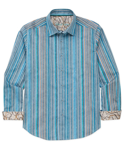 Robert Graham Long Sleeve 'Rehan' Sport Shirt, Men's Big & Tall