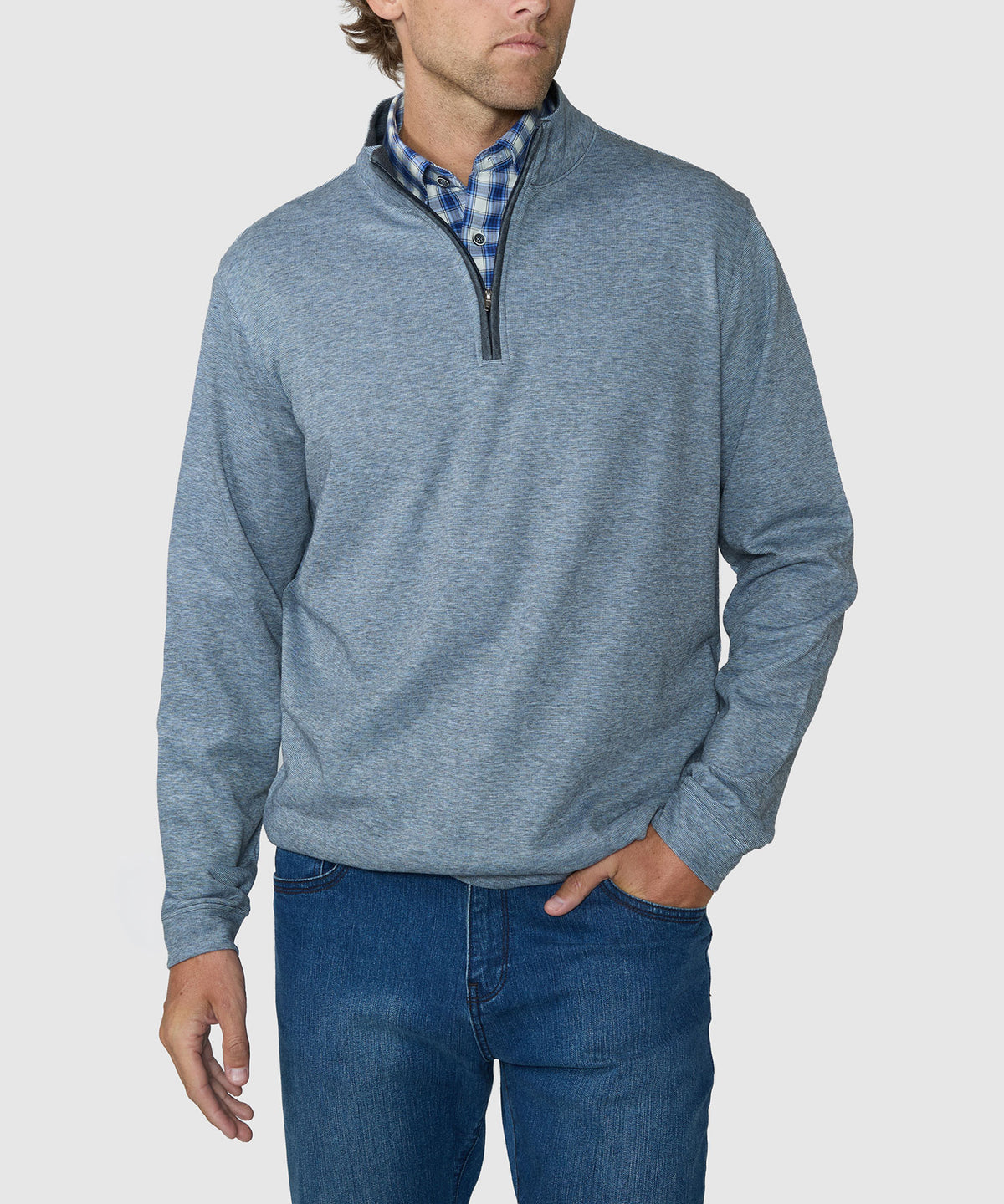 Westport Lifestyle "The Signature" Long Sleeve Quarter-Zip Pullover, Men's Big & Tall