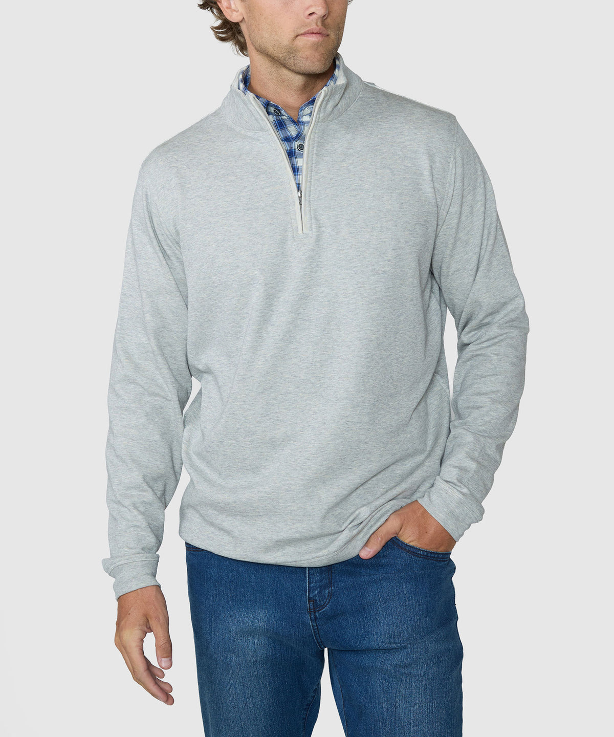 Westport Lifestyle "The Signature" Long Sleeve Quarter-Zip Pullover, Men's Big & Tall