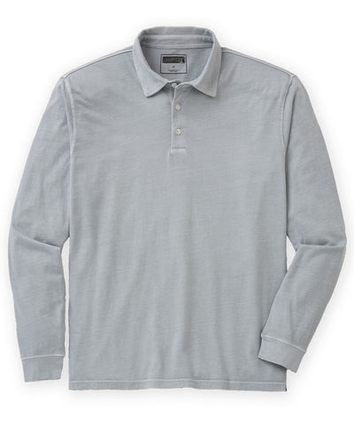 Westport Lifestyle Sunwashed Long Sleeve Polo, Men's Big & Tall