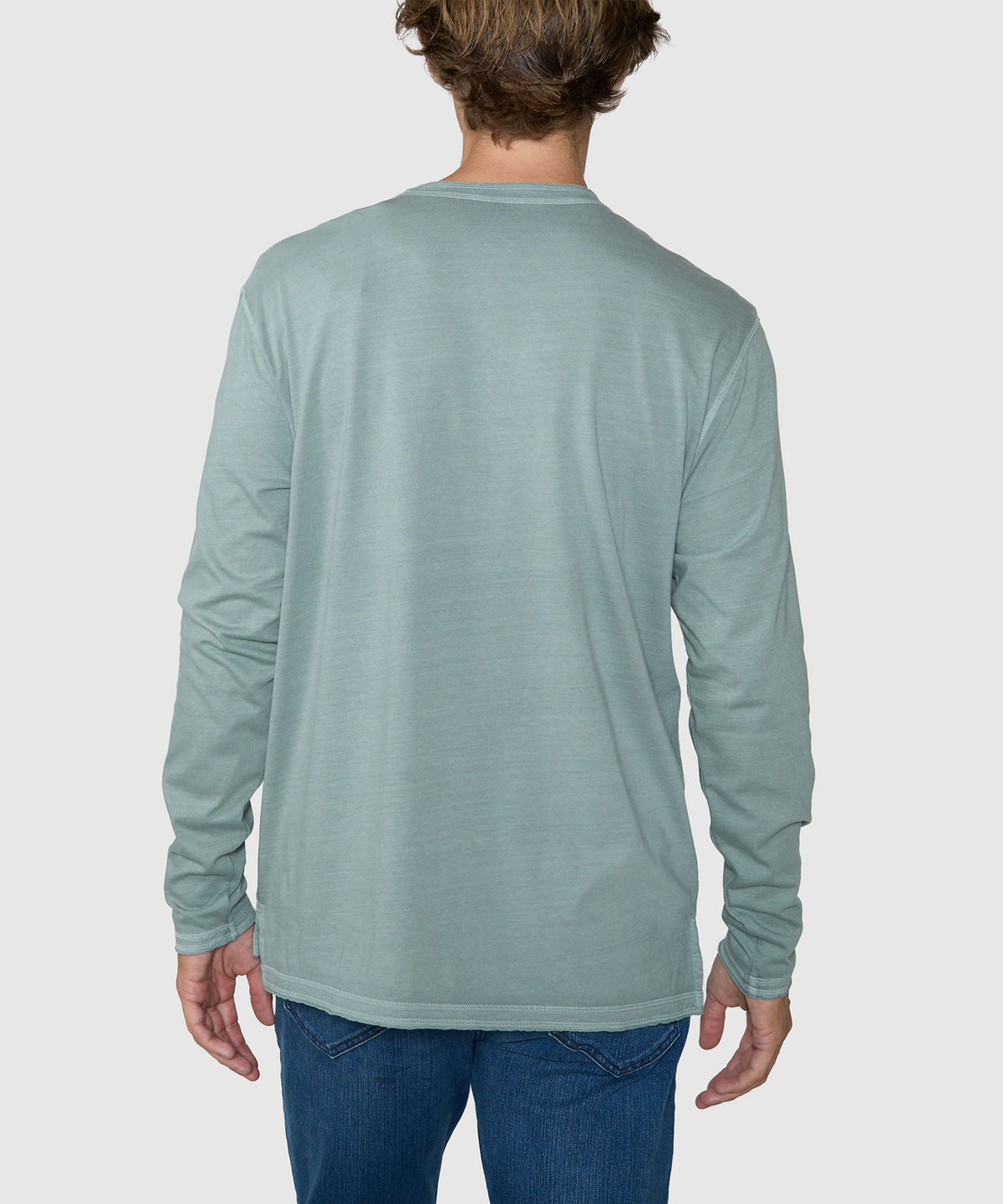 Westport Lifestyle Sunwashed Long Sleeve Henley, Men's Big & Tall