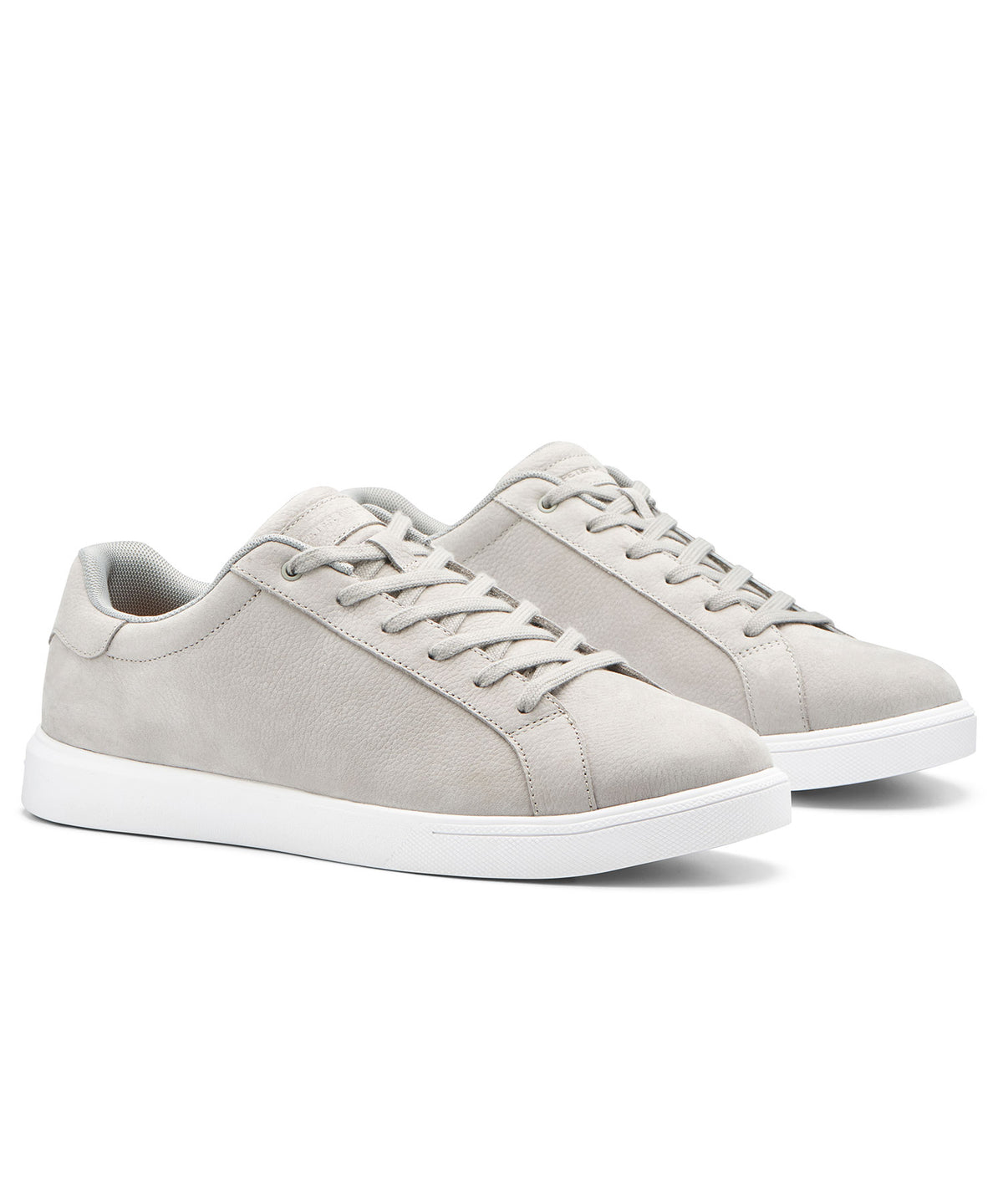 Peter Millar Drift Classic Nubuck Sneaker - Pearl Grey, Men's Big & Tall
