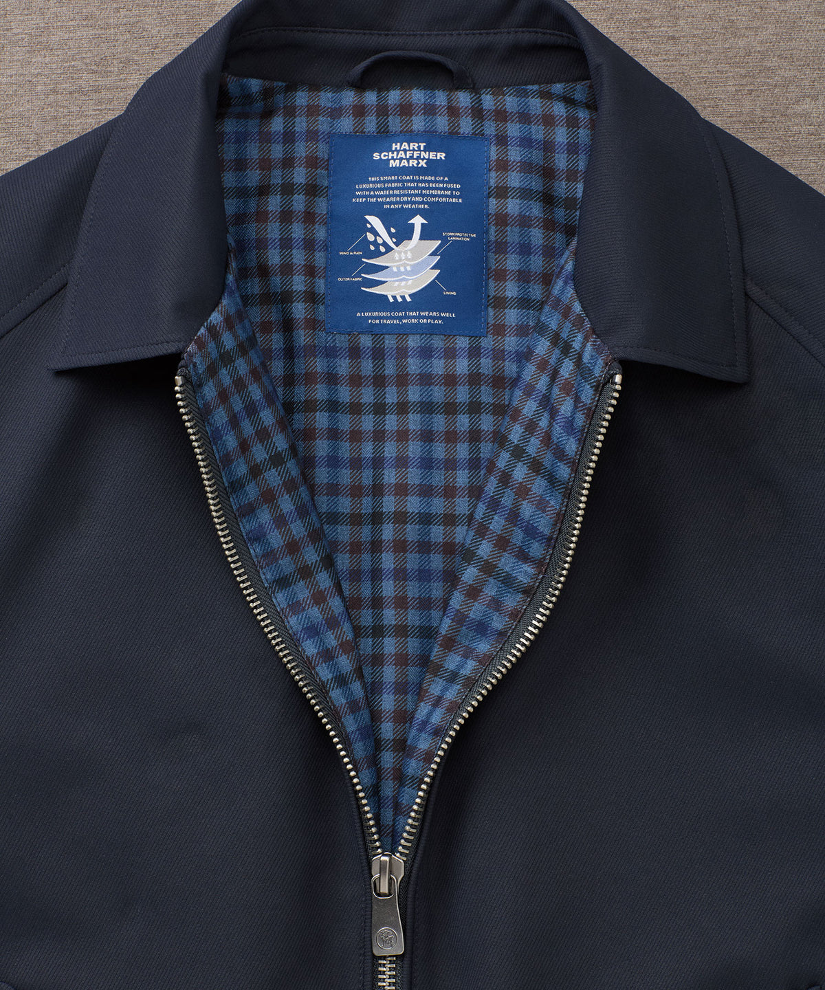 Hart Schaffner Marx Water Resistant Lined Jacket, Men's Big & Tall