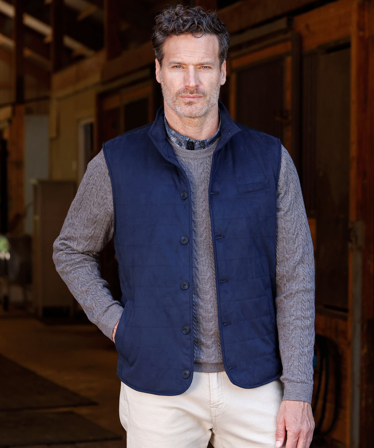 Westport Black Meridian Channel Vest, Men's Big & Tall