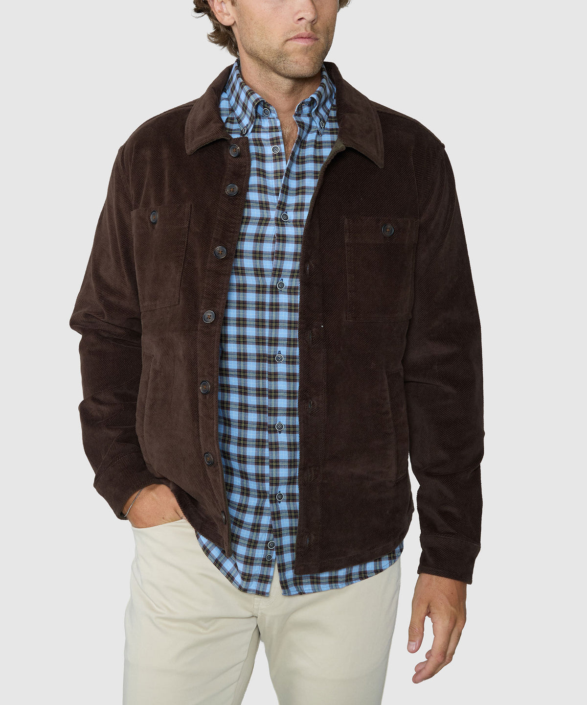 Westport Black Stone Mountain Moleskin Shacket, Men's Big & Tall