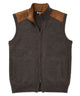 Westport Black Redrock Full-Zip Donegal Vest - Slate
