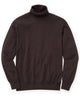 Westport Black Hudson Peak Merino Wool Turtleneck Sweater - Espresso