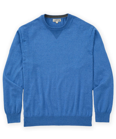 Westport Lifestyle Iconic Keyhole Cotton Cashmere Sweater, Men's Big & Tall