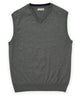 Westport Lifestyle "Classic" Cotton Cashmere V-Neck Vest - Grey
