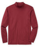 Westport Lifestyle Long Sleeve Summit Stretch Cotton Mock Pullover - Merlot