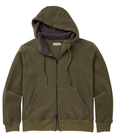 Westport Lifestyle Long Sleeve Puget Waffle Full-Zip Hoodie, Men's Big & Tall
