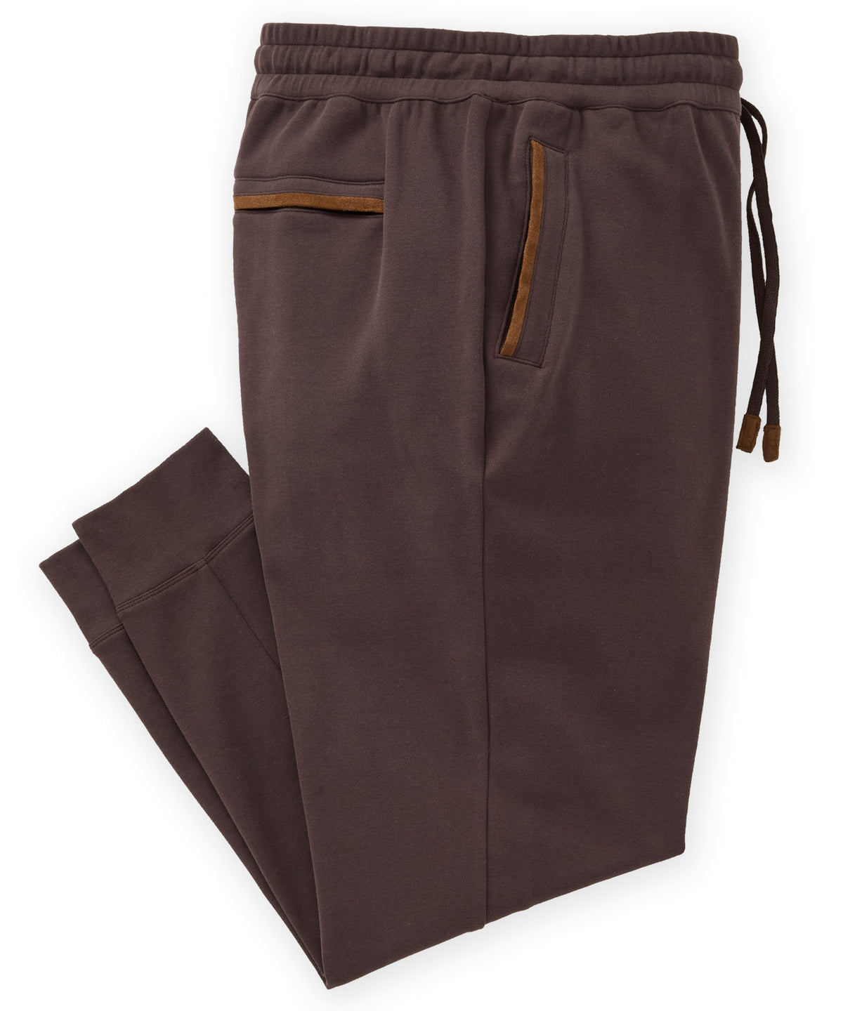Westport Lifestyle Sueded Interlock Jogger - Espresso, Men's Big & Tall