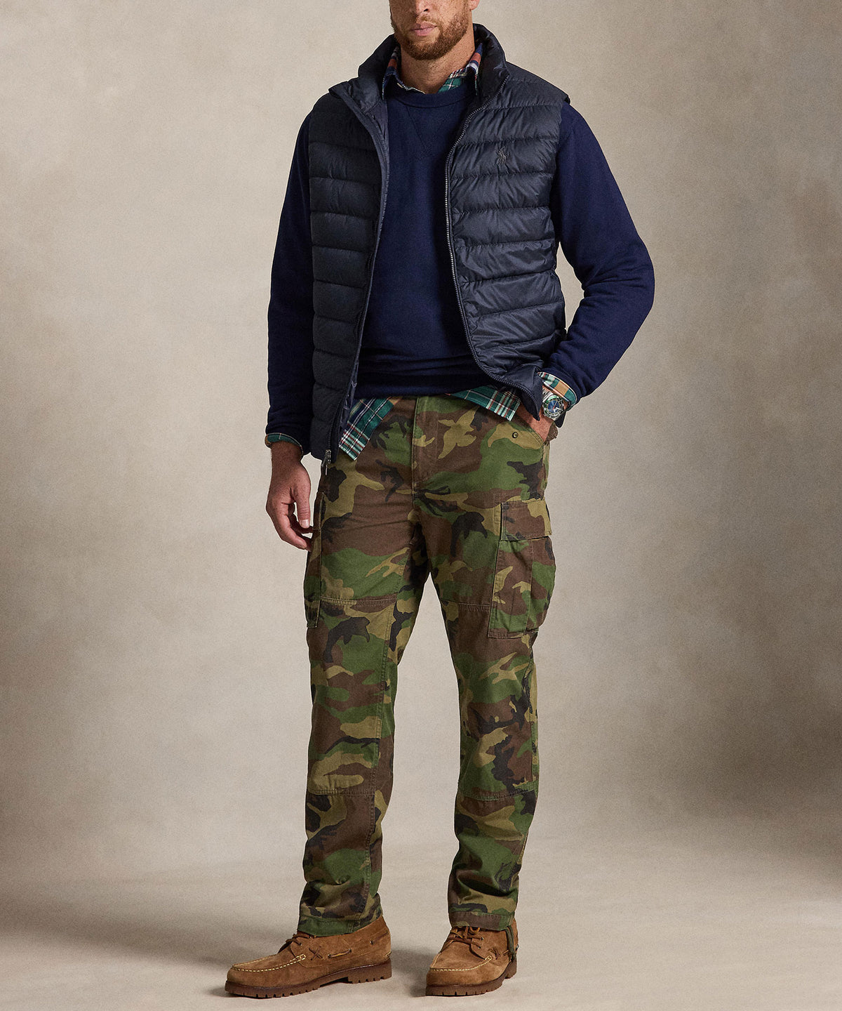 Polo Ralph Lauren Packable Vest - Navy, Men's Big & Tall