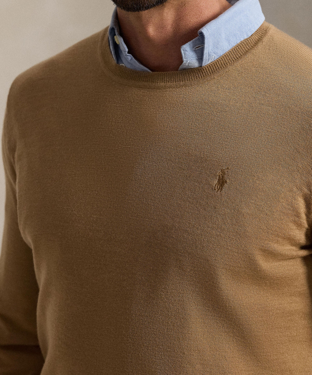 Polo Ralph Lauren Long Sleeve Merino Crew Neck Sweater, Men's Big & Tall