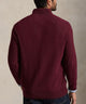 Polo Ralph Lauren Long Sleeve Textured Cotton Half-Zip Sweater - Merlot Wine Heather