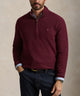 Polo Ralph Lauren Long Sleeve Textured Cotton Half-Zip Sweater - Merlot Wine Heather