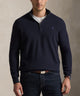Polo Ralph Lauren Long Sleeve Textured Cotton Half-Zip Sweater - Navy Heather