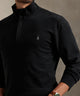 Polo Ralph Lauren Long Sleeve Luxury Half-Zip Pullover - Black