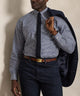 Polo Ralph Lauren Long Sleeve Poplin Shirt - Navy/White