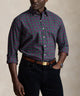 Polo Ralph Lauren Long Sleeve Brushed Twill Sport Shirt - Moss/Agate/Purple