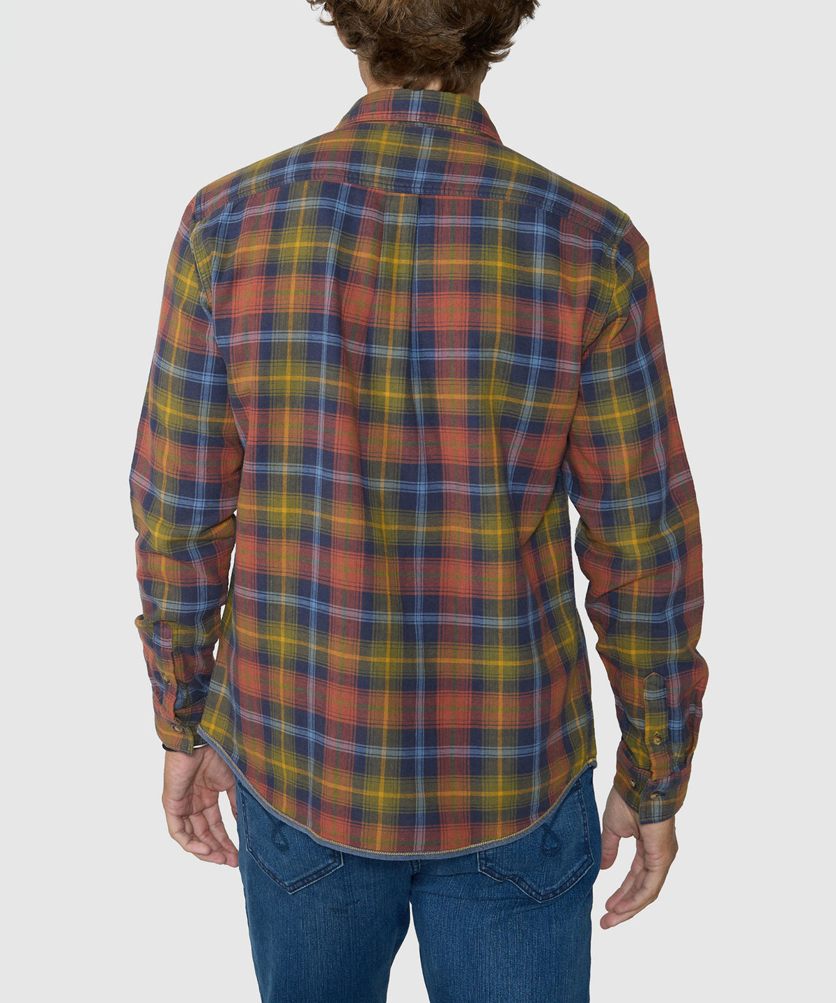 Westport Lifestyle Long Sleeve Spread Collar Multi Plaid Sport Shirt, Men's Big & Tall