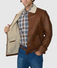 Westport Black Hip Length Leather Jacket