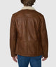 Westport Black Hip Length Leather Jacket