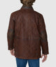 Westport Black Waxed Goat Suede Leather Jacket - Bourbon