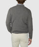 Westport Black Sanded Twist Cable Crew Sweater - Leaf