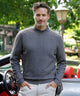 Westport Black Sanded Twist Cable Crew Sweater